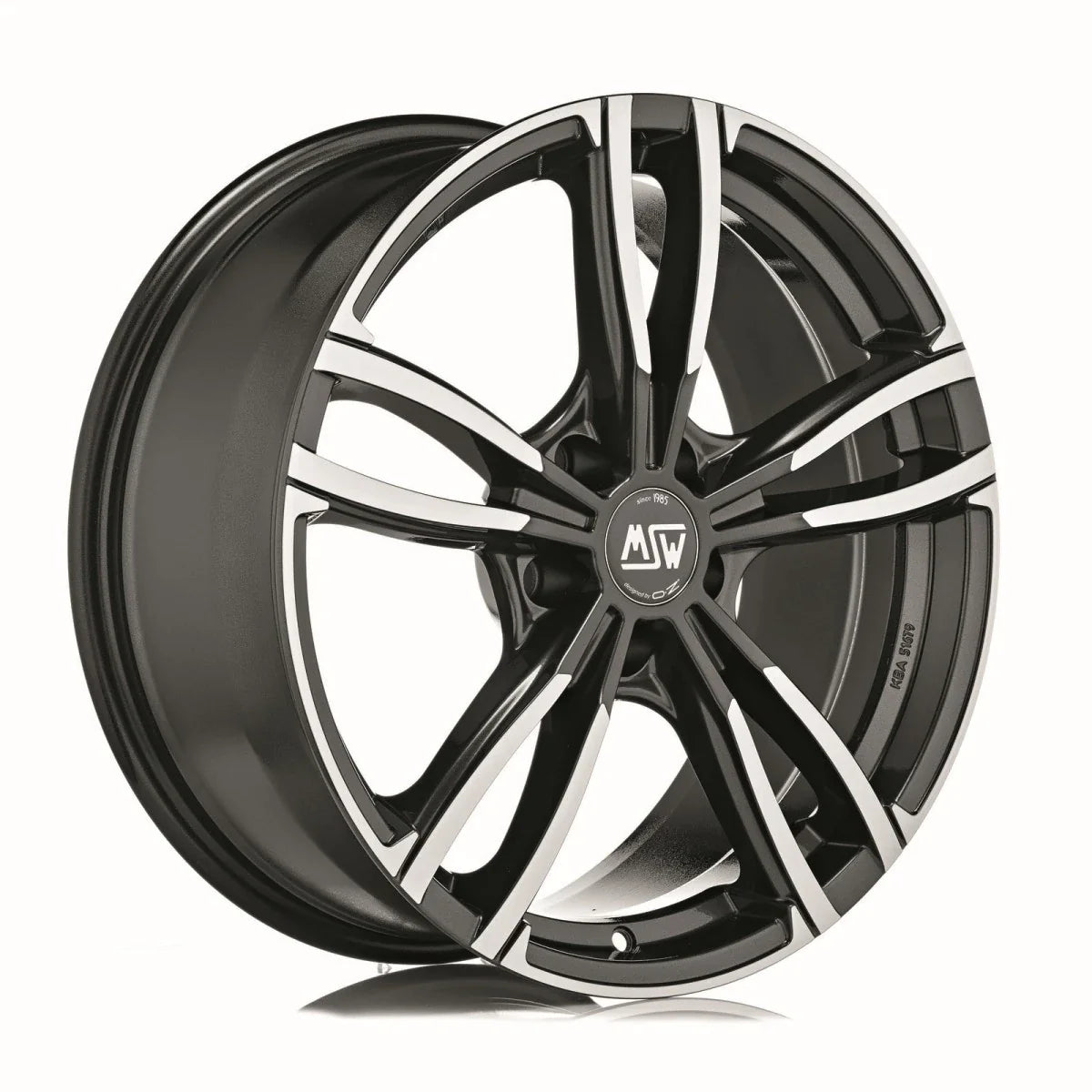 Alu kola MSW 73 8x18 5x112 ET42 Gloss Dark Grey Full Polished