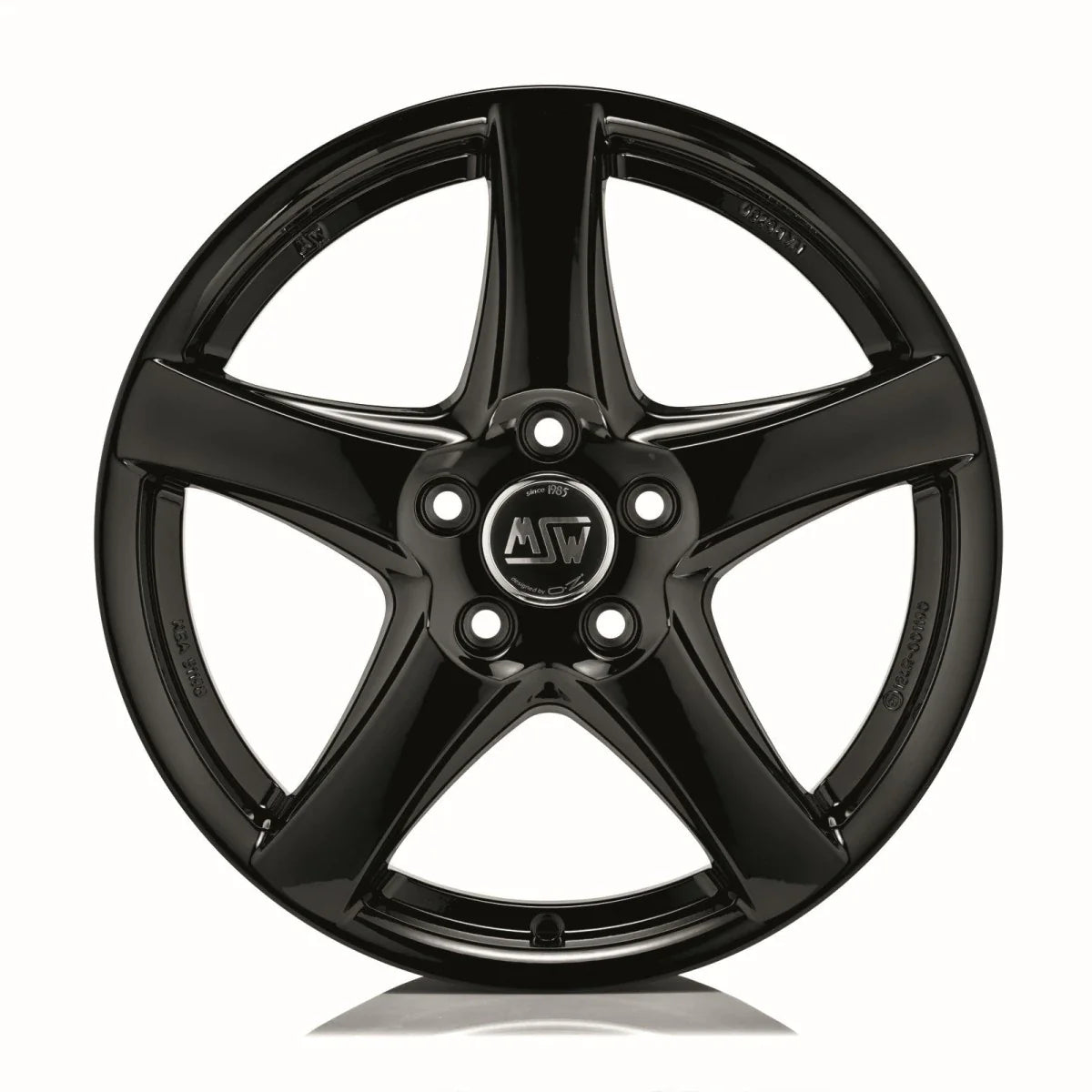 Alu kola MSW 78 6.5x16 5x112 ET41 Gloss Black