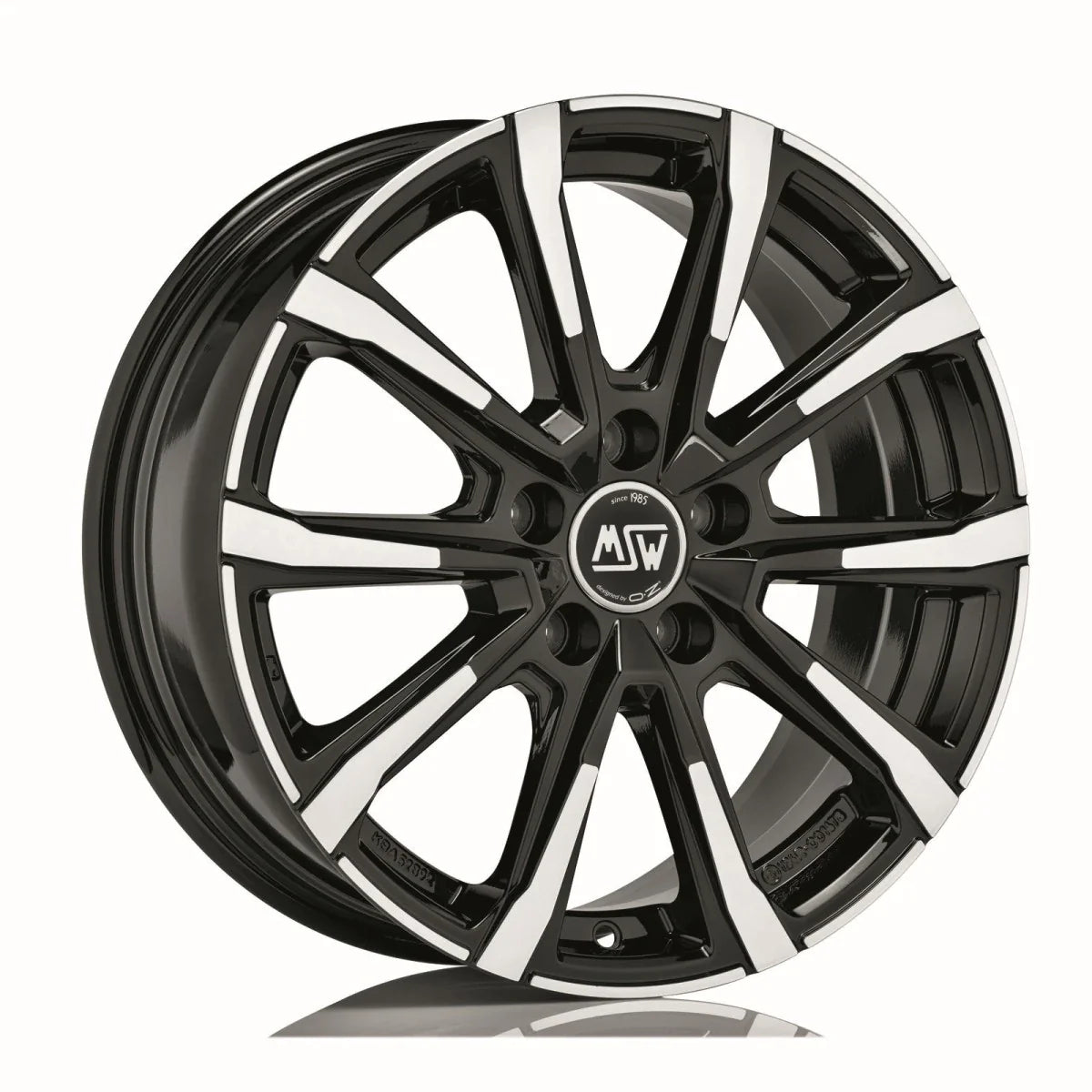 Alu kola MSW 79 7x17 5x114.3 ET48 Gloss Black Full Polished