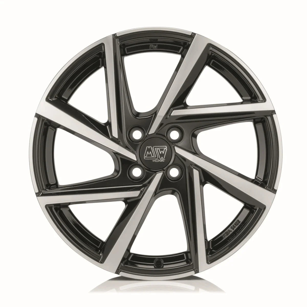 Alu kola MSW 80-4 7x17 4x100 ET37 Gloss Black Full Polished