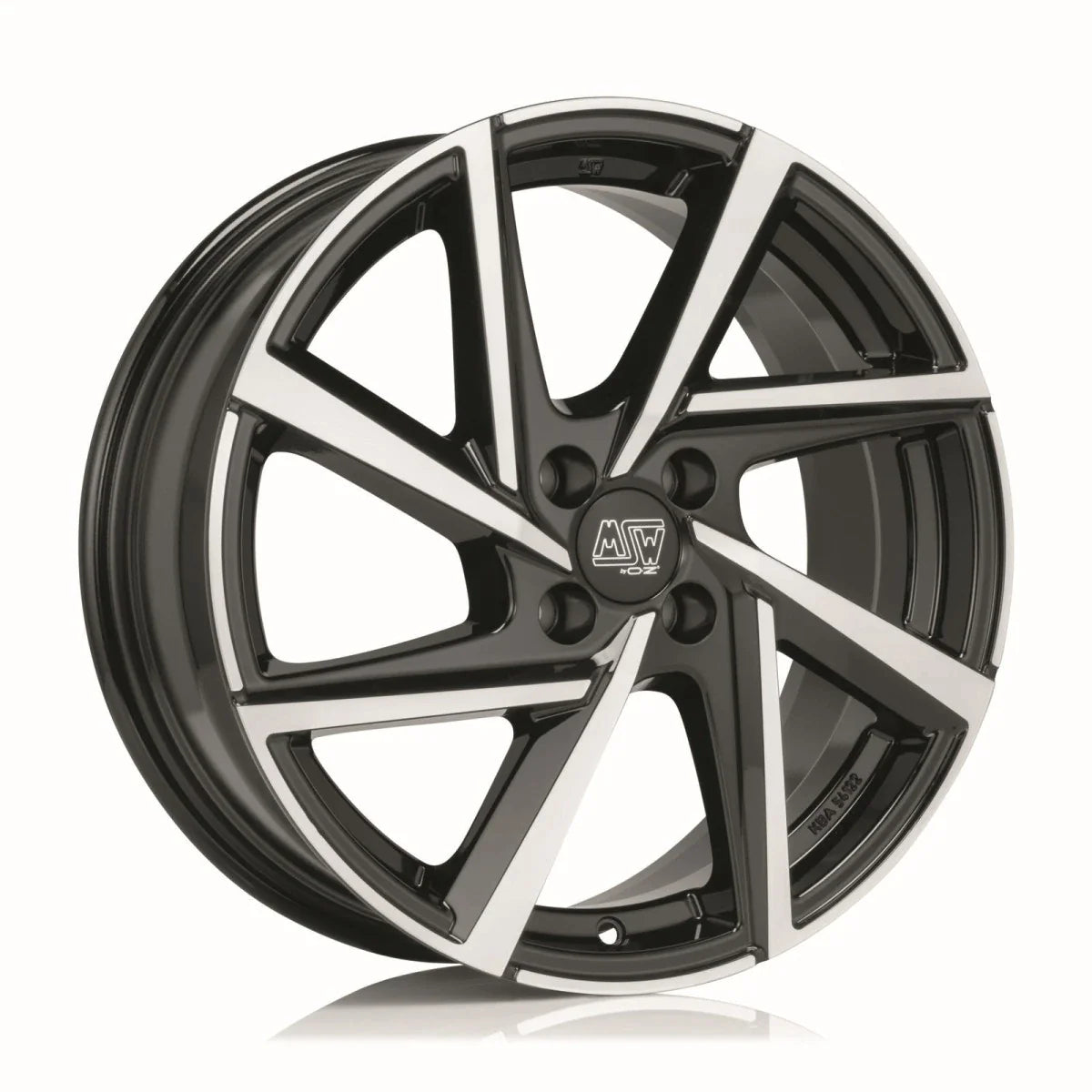 Alu kola MSW 80-4 7x17 4x100 ET37 Gloss Black Full Polished
