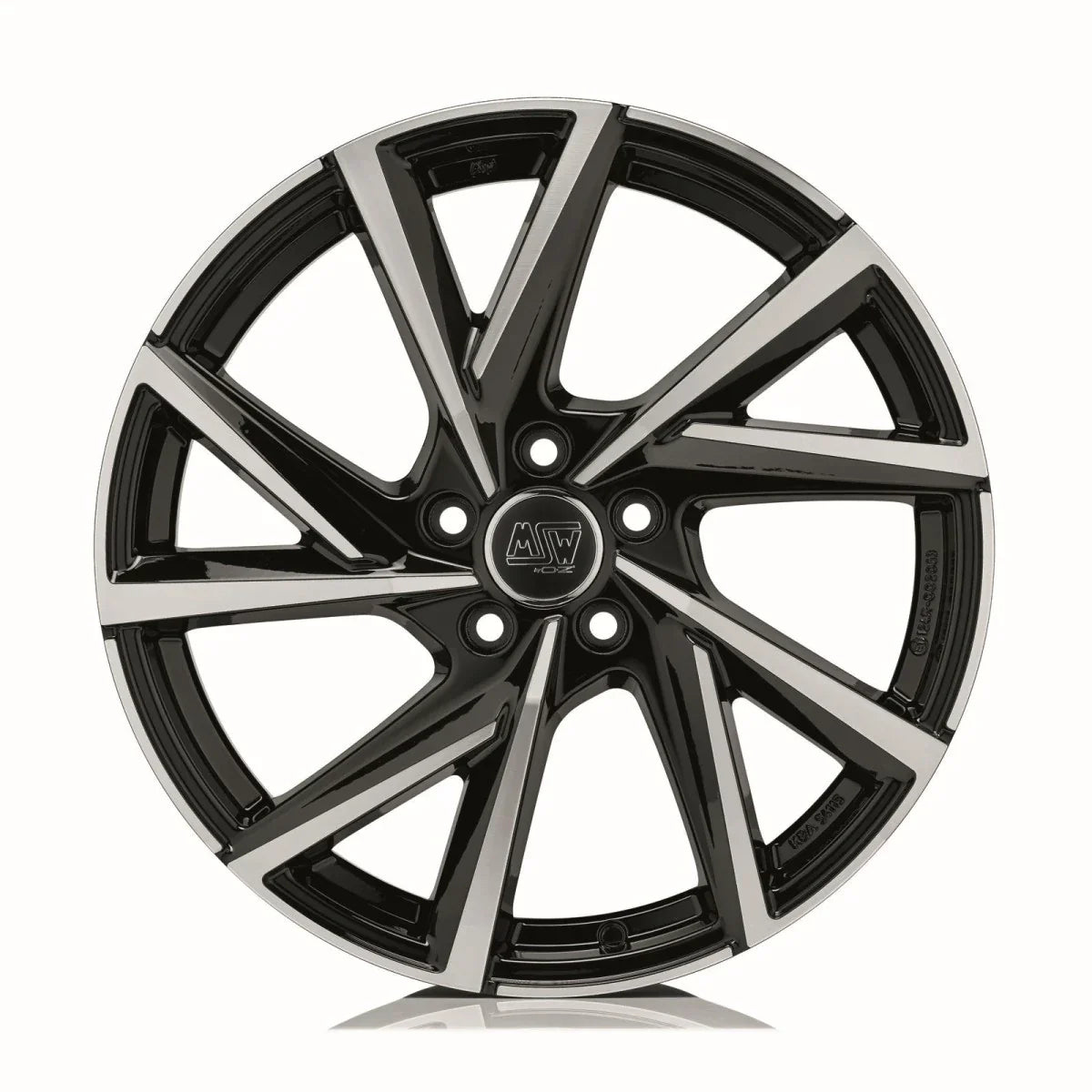 Alu kola MSW 80-5 6.5x18 5x114.3 ET38 Gloss Black Full Polished