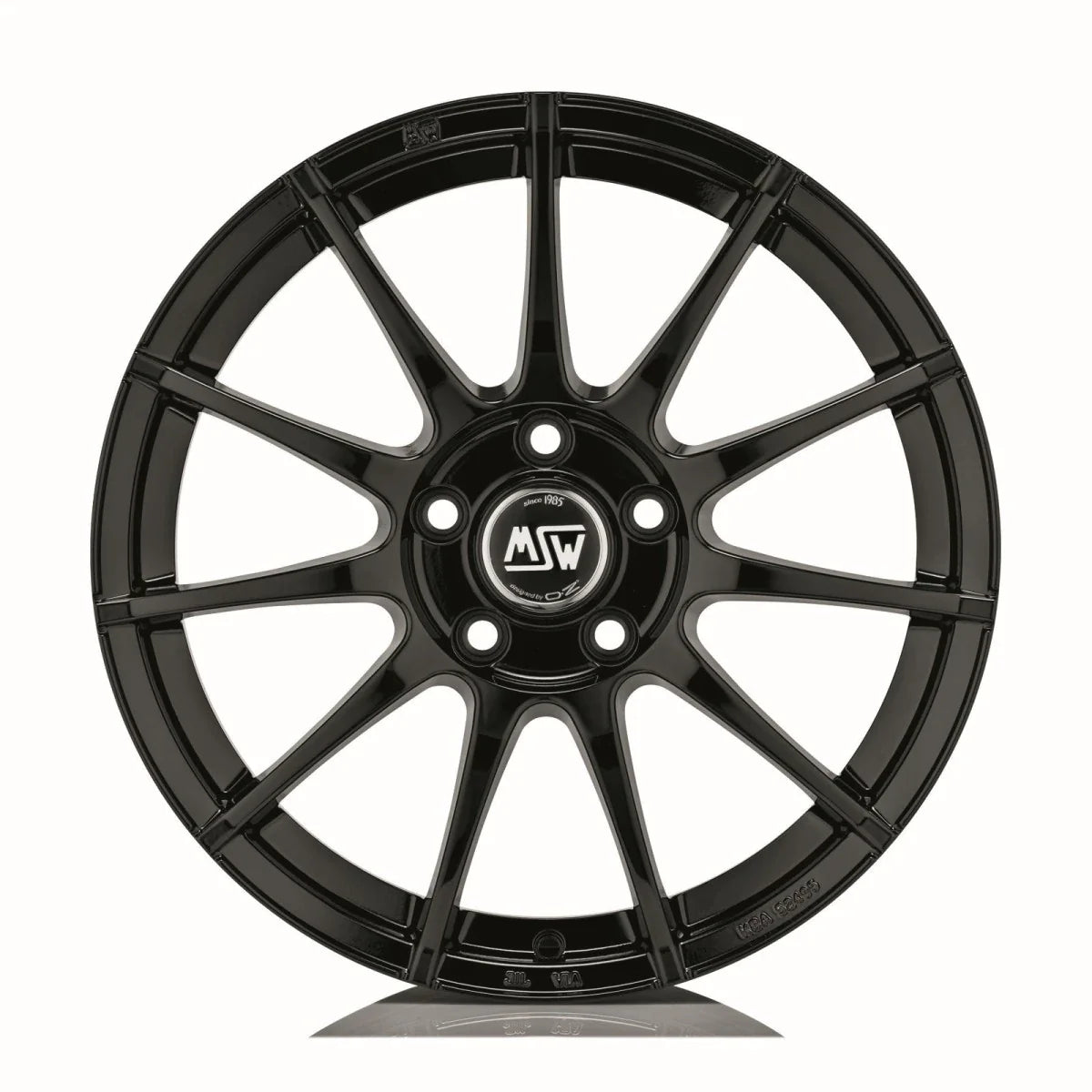 Alu kola MSW 85 6.5x16 4x100 ET37 Gloss Black