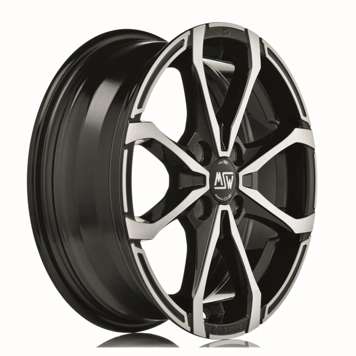 Alu kola MSW X4 5.5x15 4x100 ET42 Gloss Black Full Polished