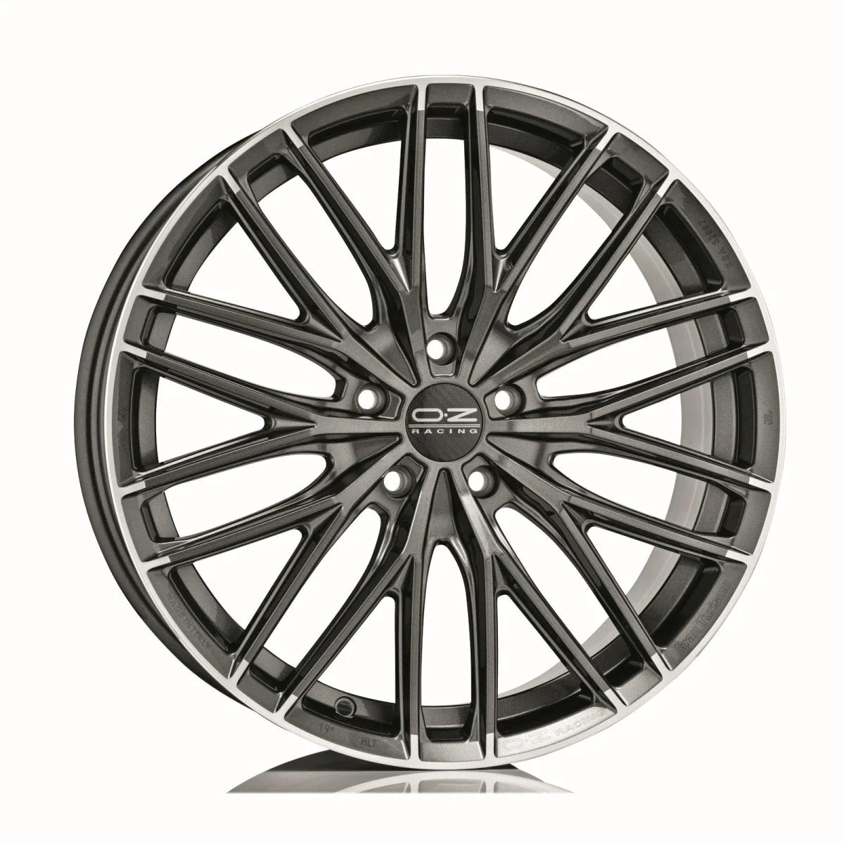 Alu kola OZ GRAN TURISMO HLT 8.5x19 5x114.3 ET35 Star Graphite Diamond Lip