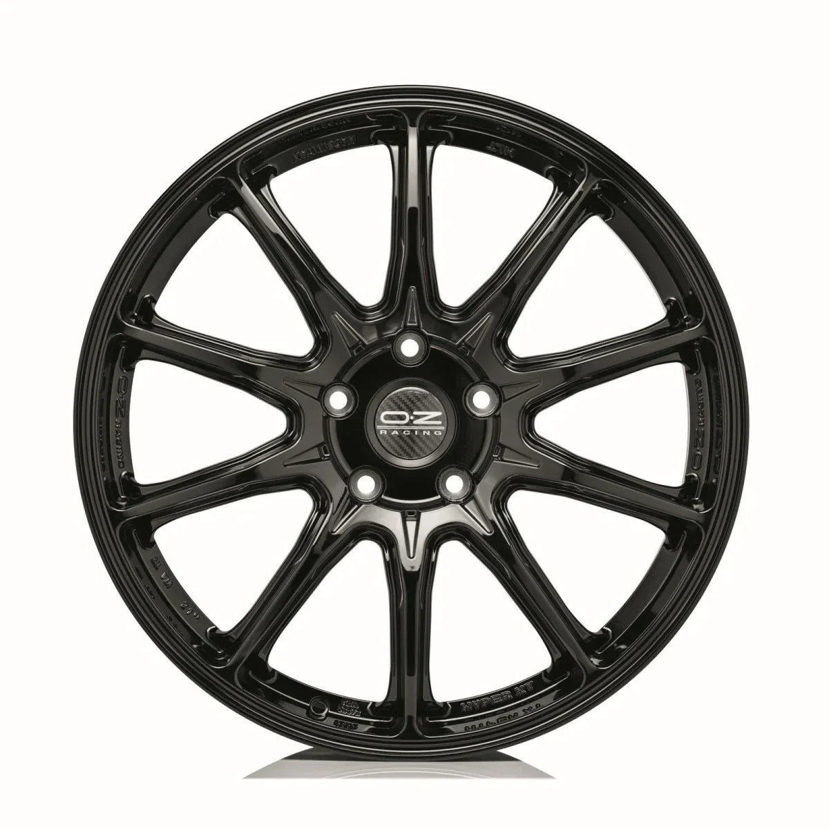 Alu kola OZ HYPER XT HLT 10x22 5x120 ET40 Gloss Black | Wheelsup.cz