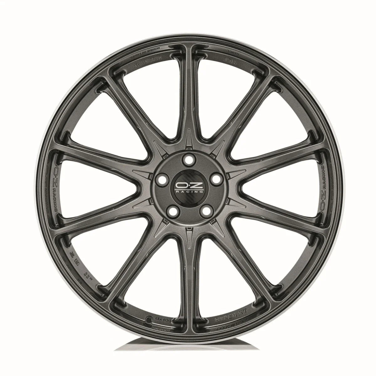 Alu kola OZ HYPER XT HLT 10.5x20 5x130 ET64 Star Graphite Diamond Lip