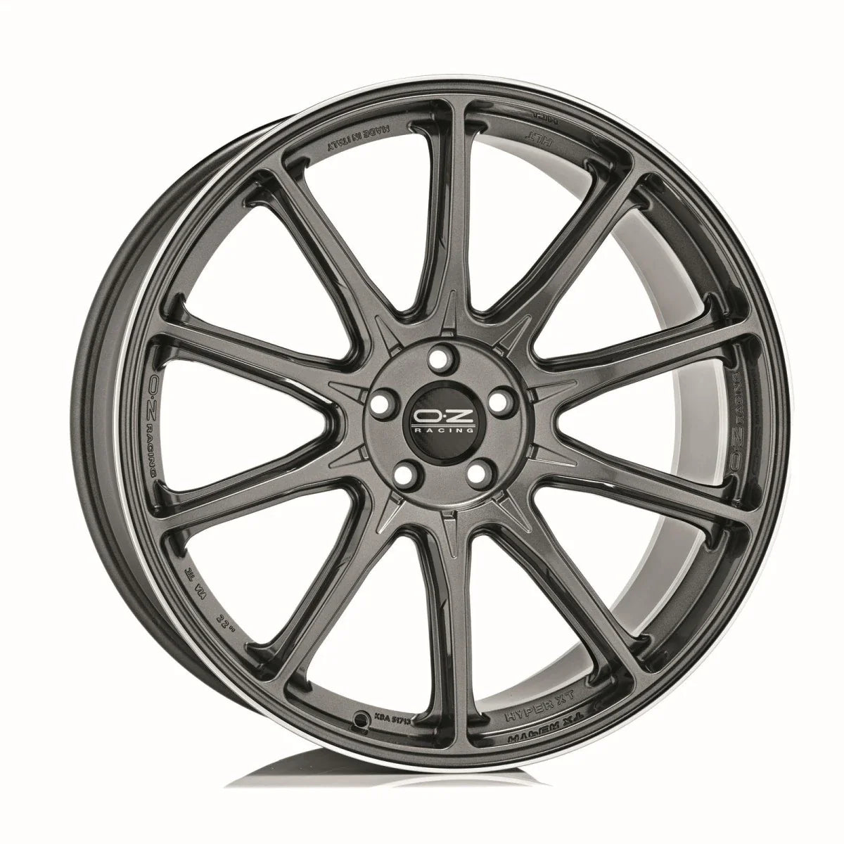 Alu kola OZ HYPER XT HLT 9.5x21 5x130 ET28 Star Graphite Diamond Lip