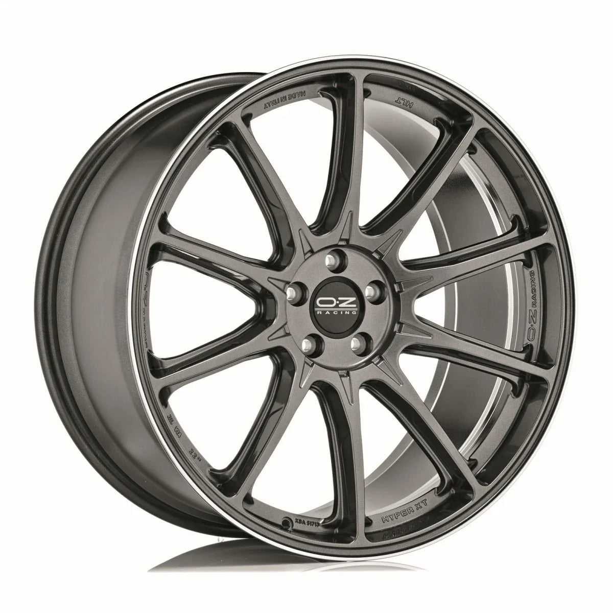 Alu kola OZ HYPER XT HLT 9.5x22 5x120 ET40 Star Graphite Diamond Lip