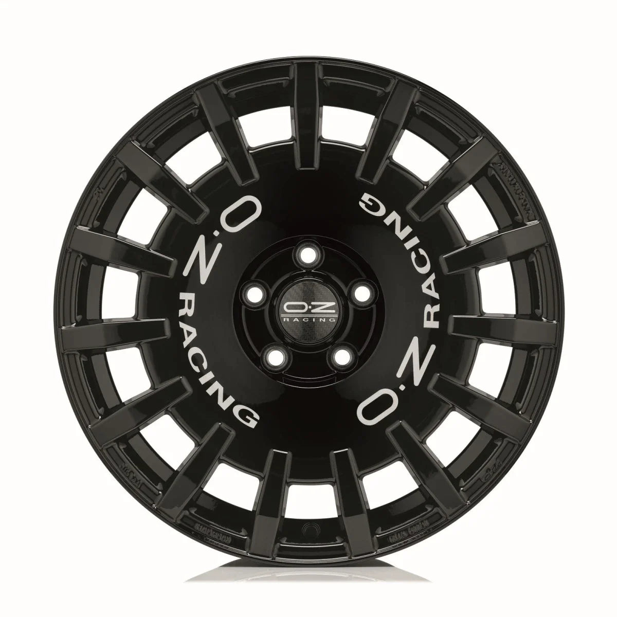 Alu kola OZ RALLY RACING 7x17 4x98 ET35 Gloss Black Silver Lettering