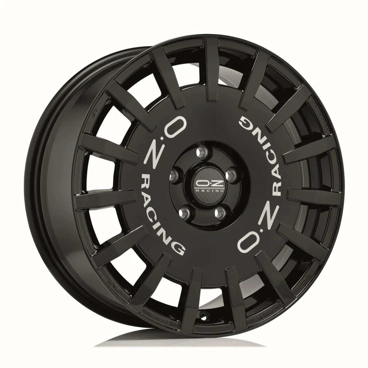 Alu kola OZ RALLY RACING 7x17 4x98 ET35 Gloss Black Silver Lettering