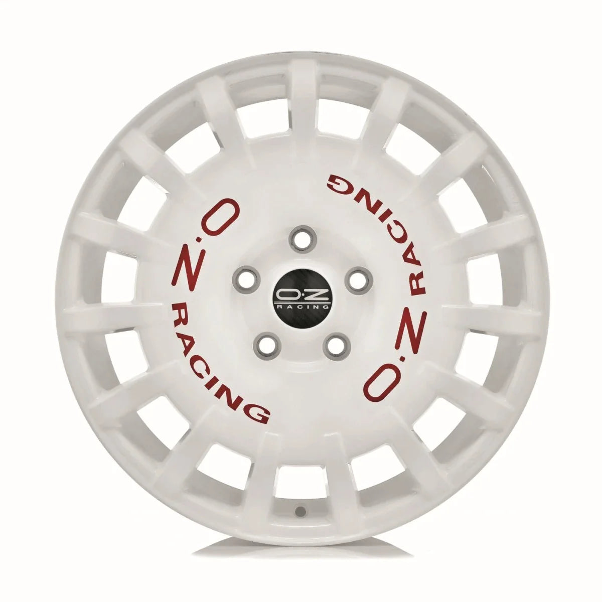 Alu kola OZ RALLY RACING 7.5x18 5x112 ET50 Race White Red Lettering