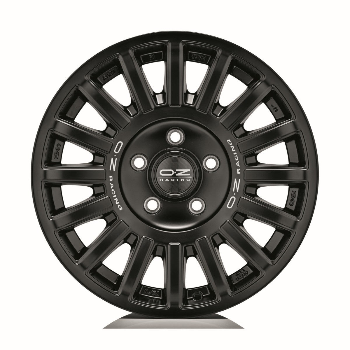 Alu kola OZ RALLY DESERT 8x18 6x139.7 ET48 Matt Black Silver Let. Diamond Lip