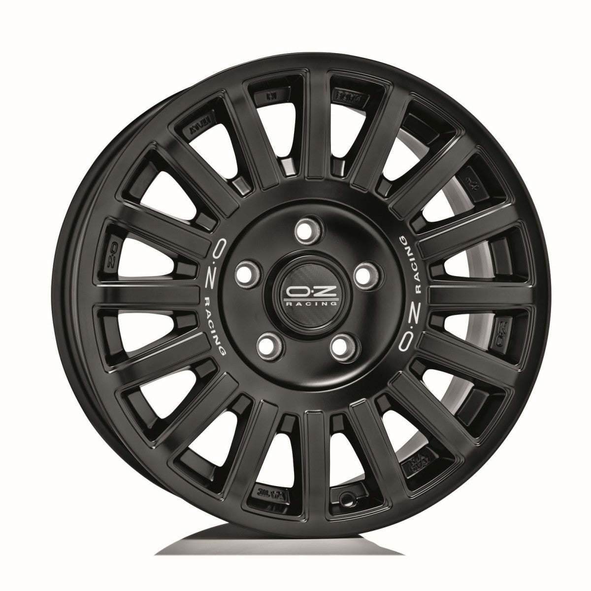 Alu kola OZ RALLY DESERT 8x18 5x112 ET45 Matt Black Silver Let. Diamond Lip