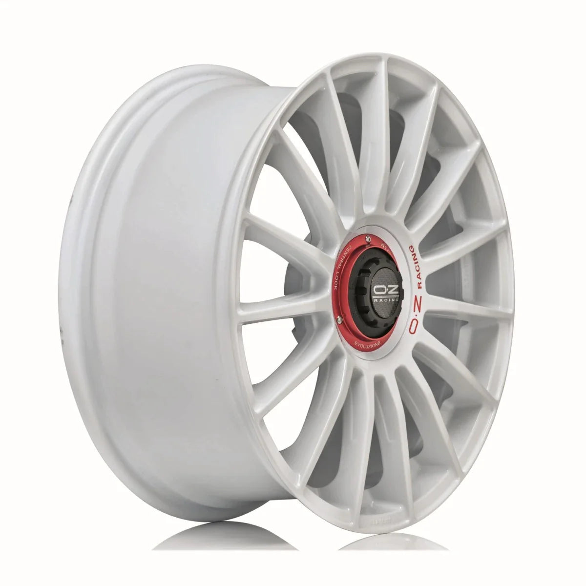 Alu kola OZ SUPERT EVOLUZ WRC 8.5x20 5x112 ET45 Race White Red Lettering