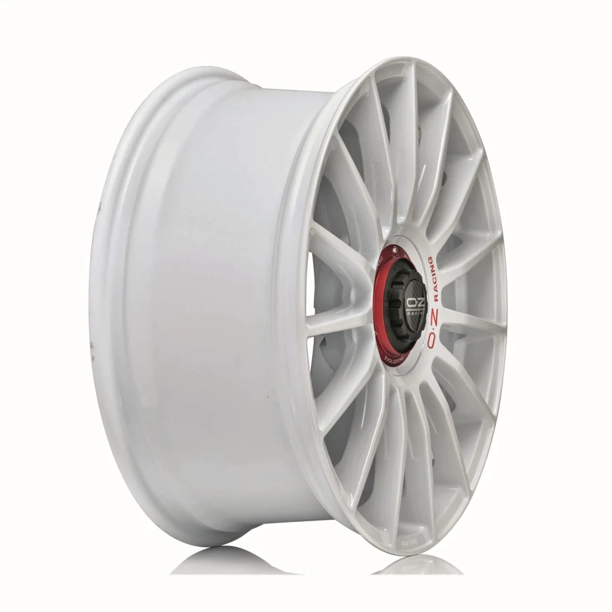 Alu kola OZ SUPERT EVOLUZ WRC 8.5x20 5x112 ET45 Race White Red Lettering
