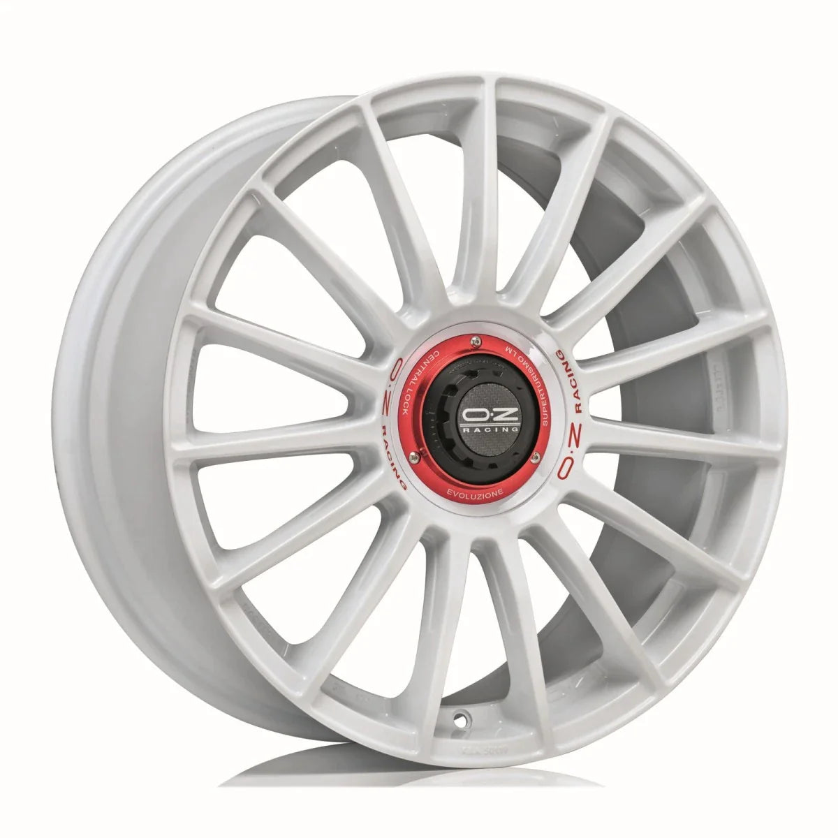 Alu kola OZ SUPERT EVOLUZ WRC 8.5x19 5x112 ET44 Race White Red Lettering