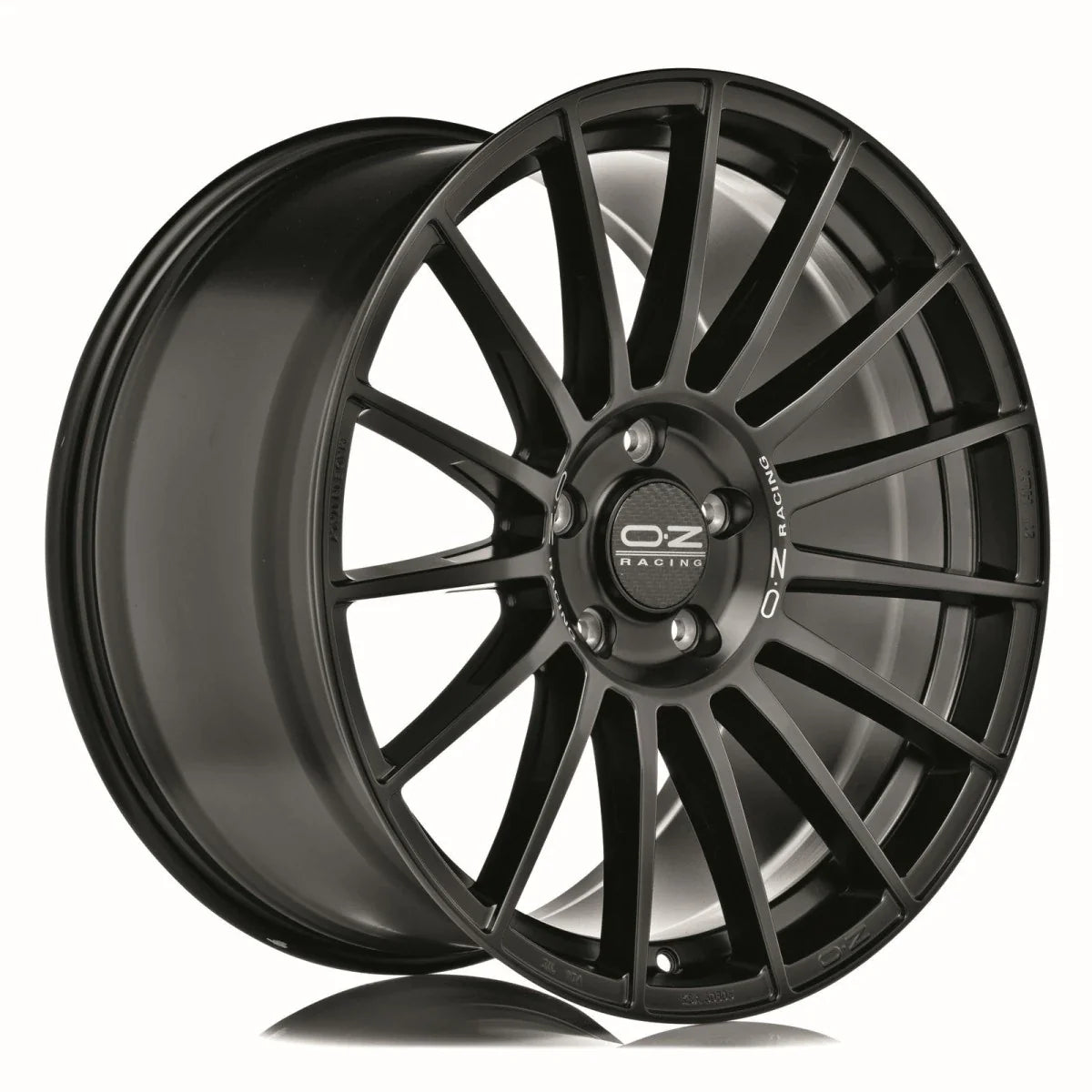 Alu kola OZ SUPERTURISMO LM 8x18 5x112 ET48 Matt Black Silver Lettering