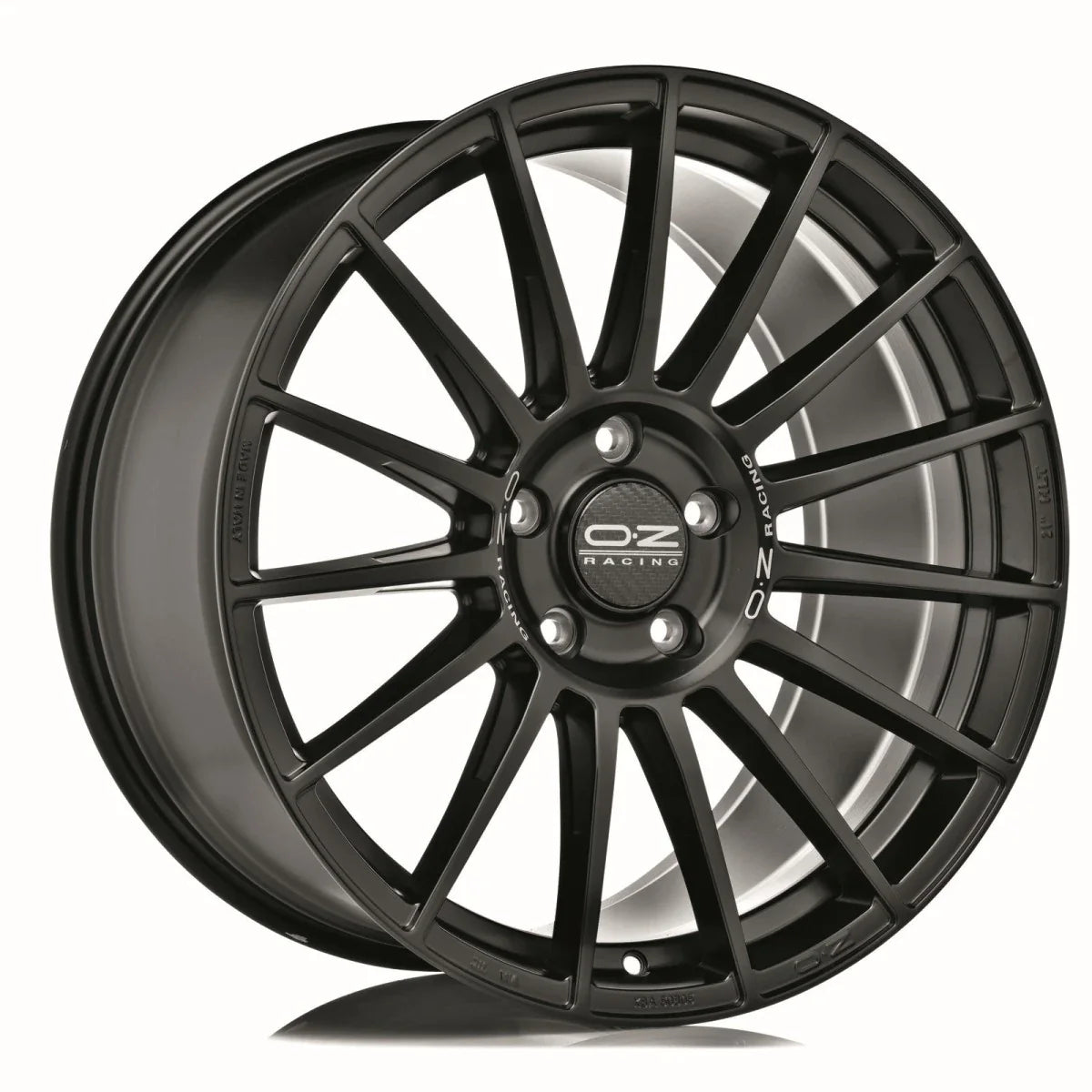 Alu kola OZ SUPERTURISMO LM 8x18 5x120 ET50 Matt Black Silver Lettering