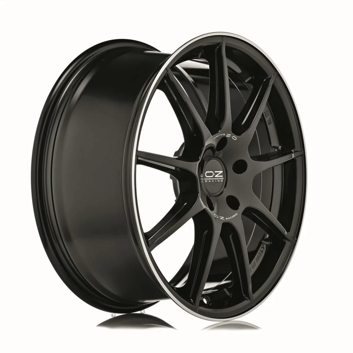 Alu kola OZ VELOCE GT 8x18 5x112 ET35 Gloss Black+Diamond Lip+Silver Lettering | Wheelsup.cz