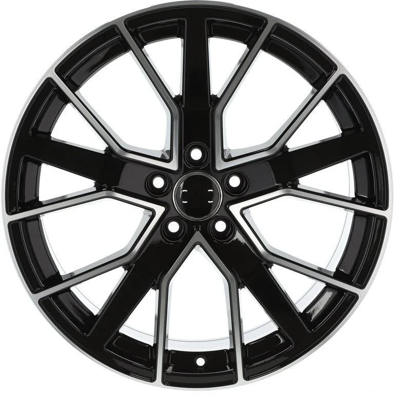 Alu kola pro Audi B5131 10x22 5x112 ET21 66.6 černá – detail 2