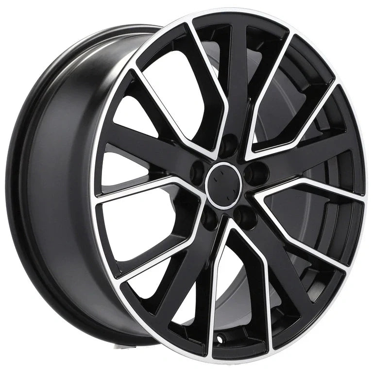 Alu kola pro Audi B5131 10x22 5x112 ET21 66.6 černá – detail 3