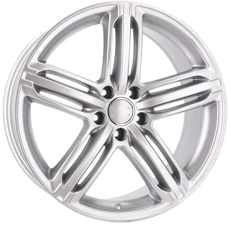 Alu kola pro Audi XF657 8.5x19 5x112 ET35 66.6 stříbrná – detail 3