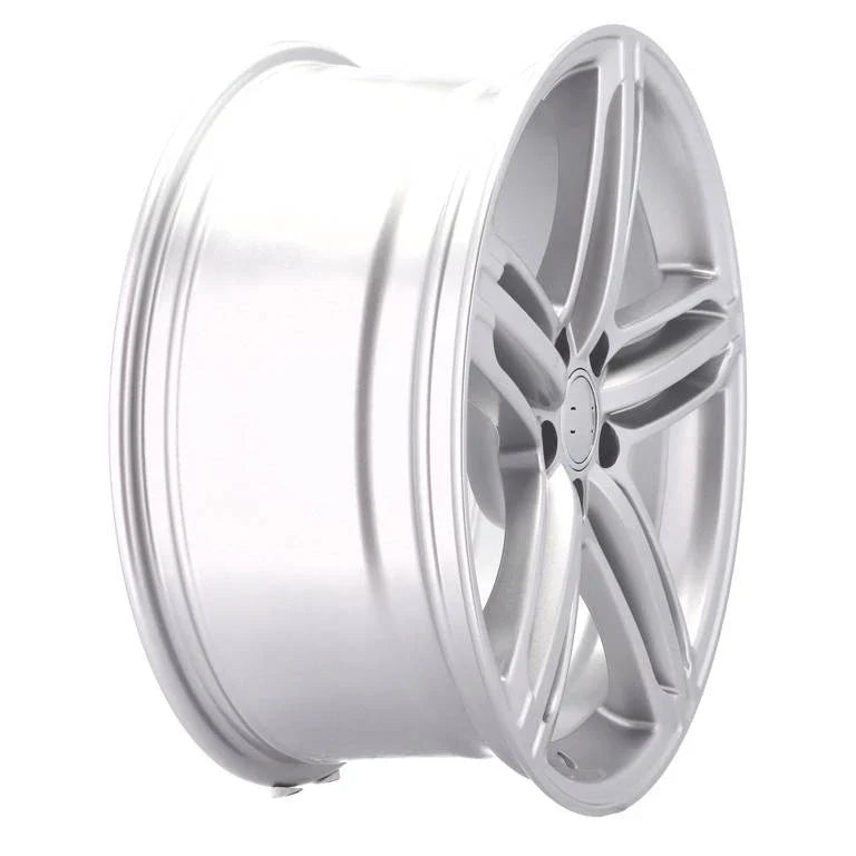 Alu kola pro Audi XF657 8.5x19 5x112 ET35 66.6 stříbrná – detail 4