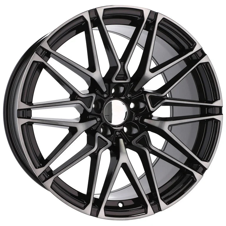 Alu kola pro BMW B5771 10.5x22 5x112 ET43 66.6 černá – detail 4