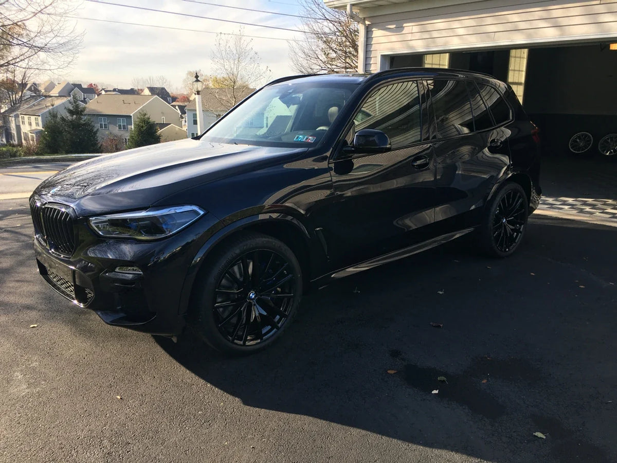 Alu kola pro BMW H0324 9.5x22 5x112 ET37 66.6 černá – na voze 2