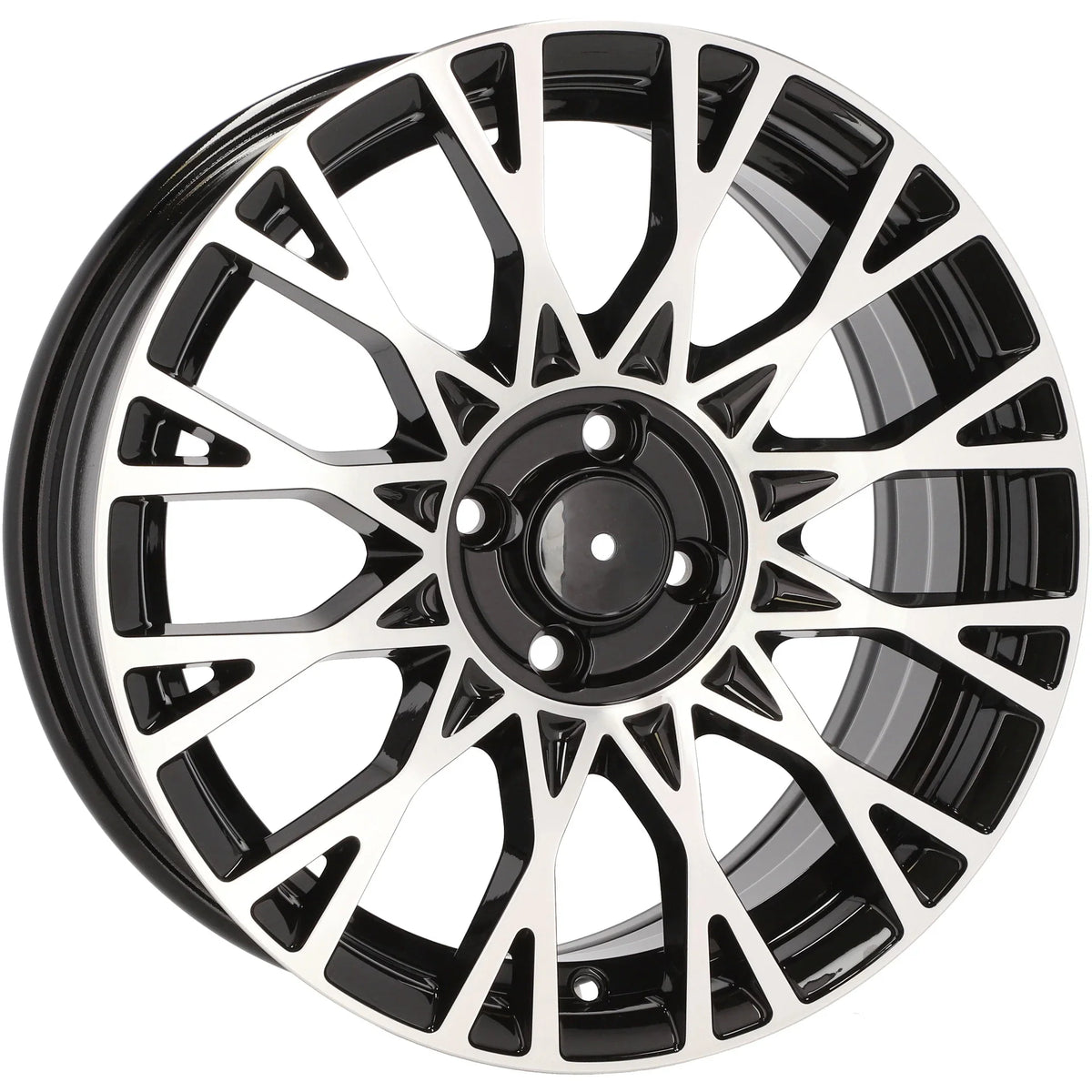 Alu kola pro Fiat Y1283 6.5x16 4x98 ET35 58.1 černá – detail 1