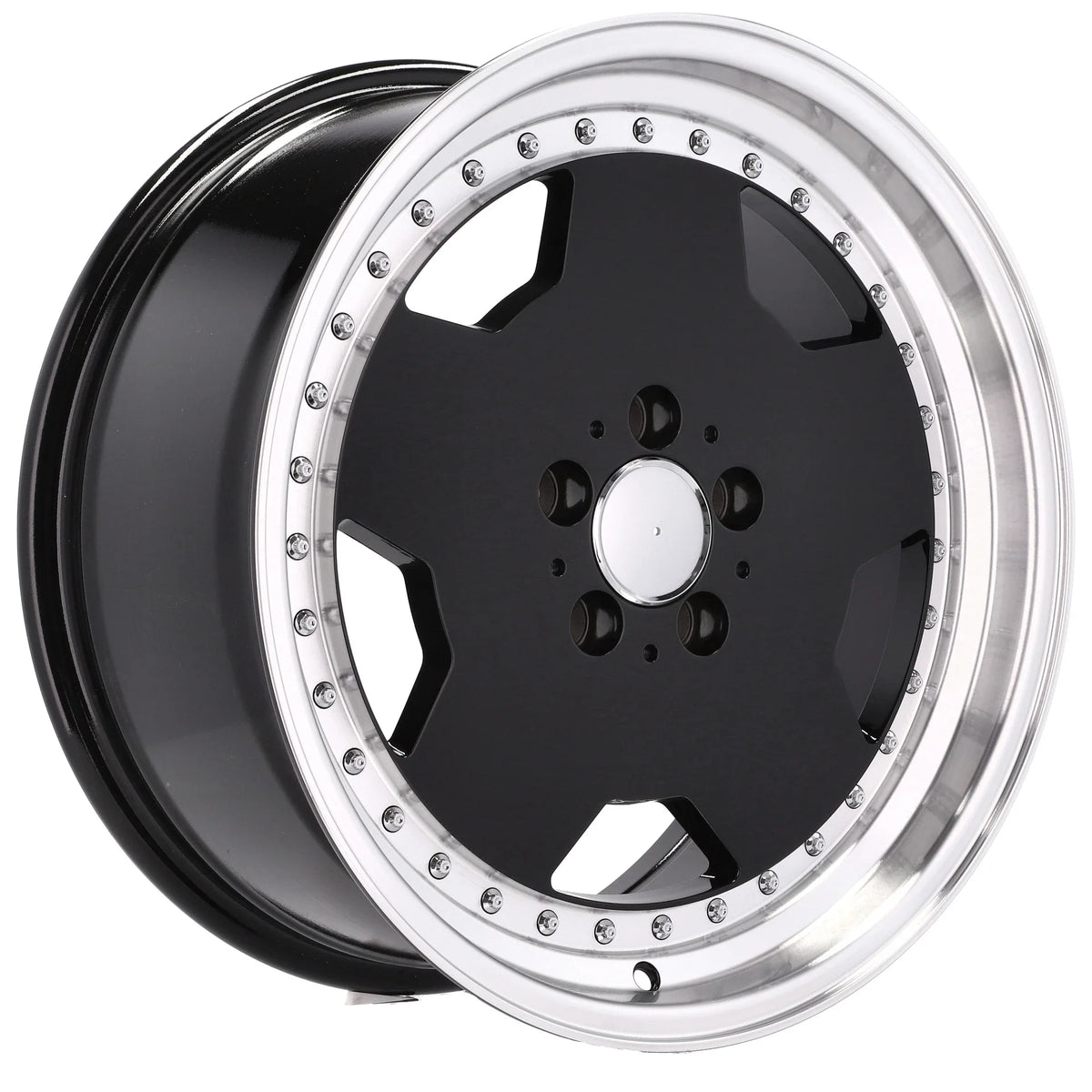 Alu kola pro Mercedes B5852 8x18 5x112 ET35 66.6 černá – detail 2