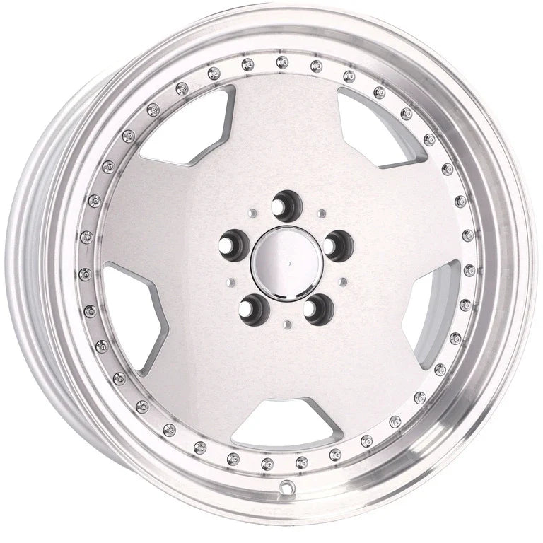 Alu kola pro Mercedes B5852 8x18 5x112 ET35 66.6 stříbrná – detail 3