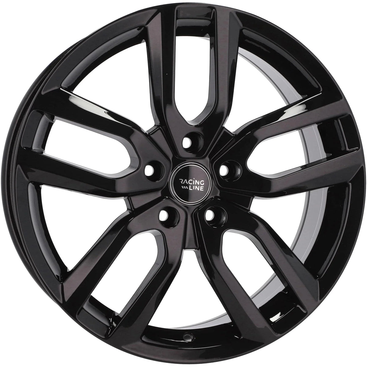 Alu kola Racing Line B5883 7x17 5x114.3 ET45 67.1 černá – detail 1