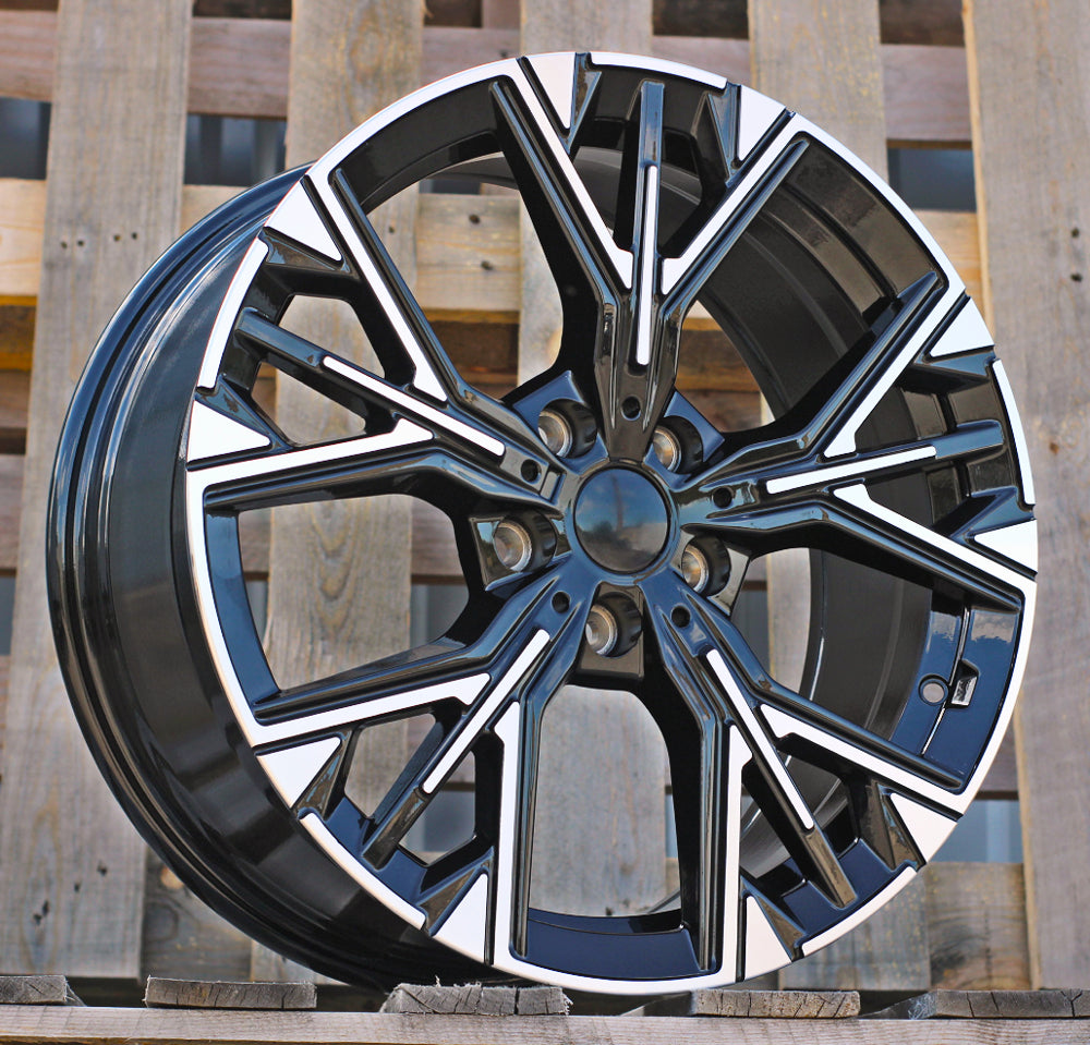 Alu kola pro Racing Line H3580F 8x18 5x112 ET50 66.6 Black Polished