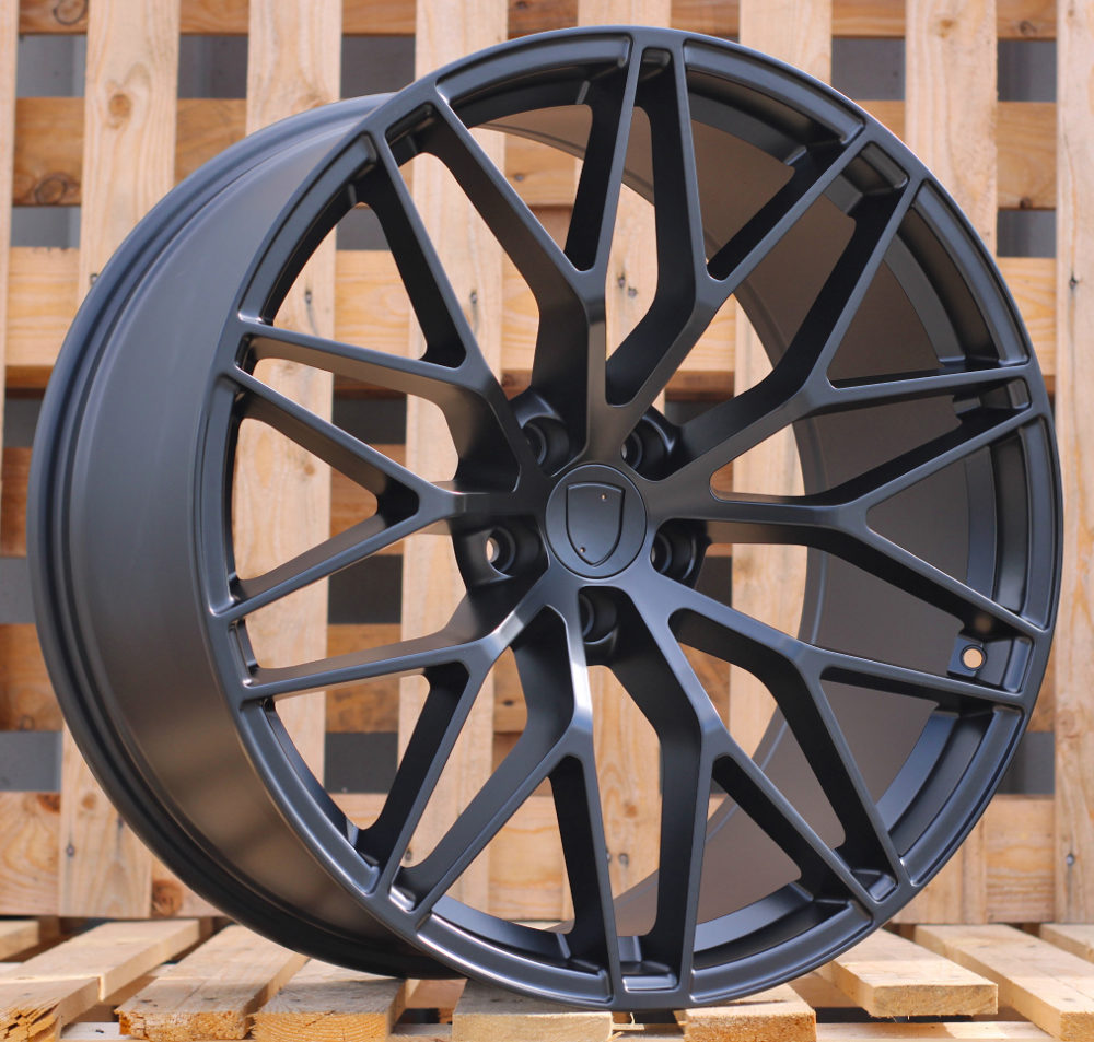 Alu kola pro Porsche 3S1067 9.5x21 5x130 ET46 71.6 Black Half Matt