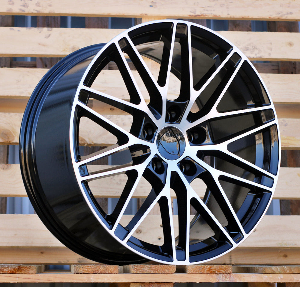 Alu kola pro Porsche 3S1324 10x20 5x130 ET49 66.6 Black Polished