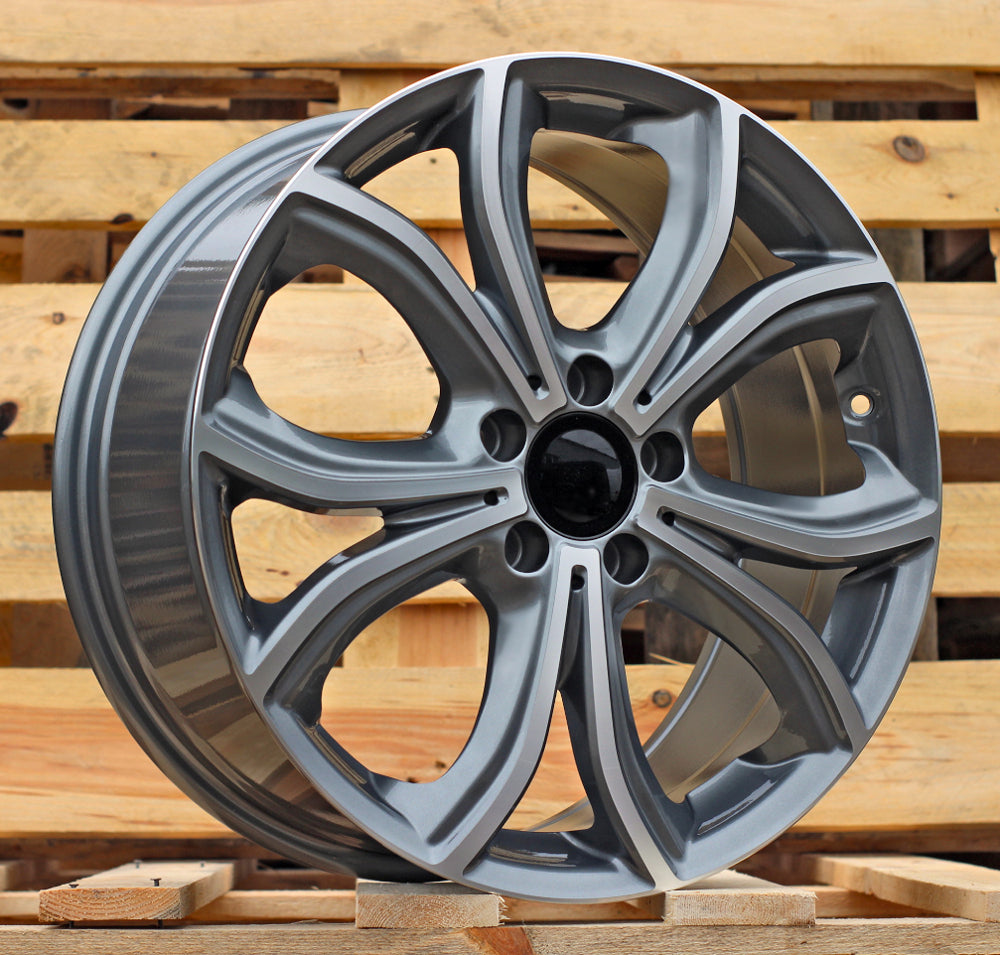 Alu kola pro Mercedes FBX271 8x18 5x112 ET43 66.6 Grey Polished