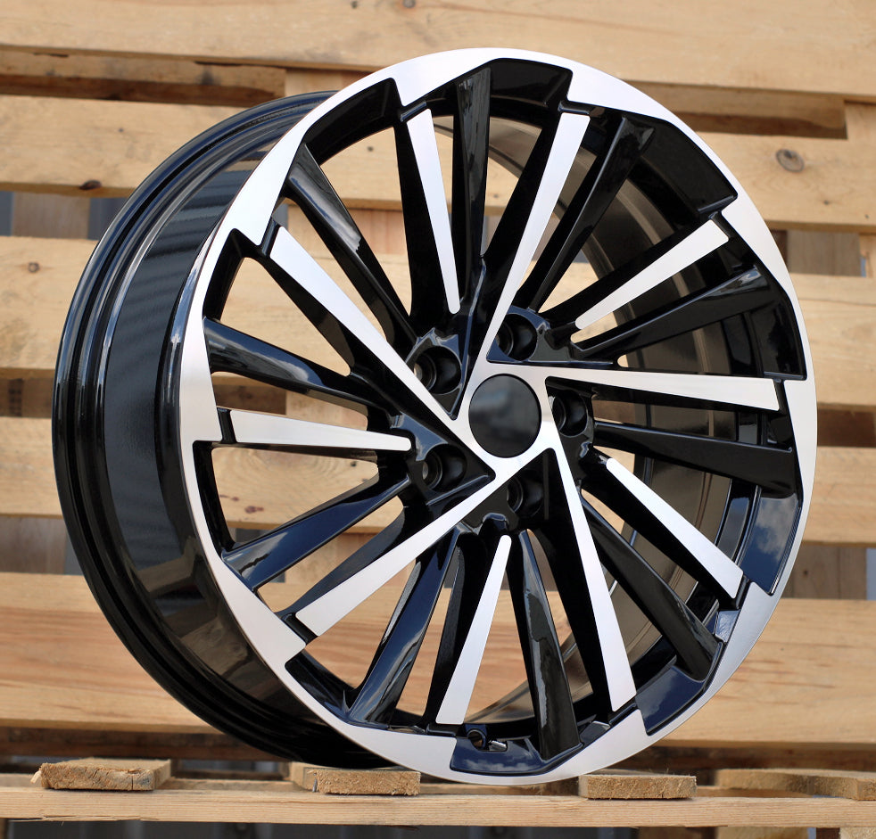 Alu kola pro Škoda FBX261 7.5x18 5x112 ET40 57.1 Black Polished
