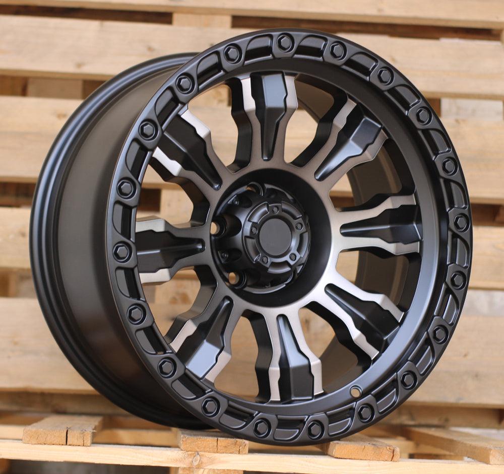 Alu kola pro Offroad FBX087 9x17 5x127 ET-10 71.6 Black Polished Matt | Wheelsup.cz