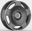 Alu kola pro Mercedes F5133 10x22 5x130 ET36 84.1 Black Half Matt & Polished Lip