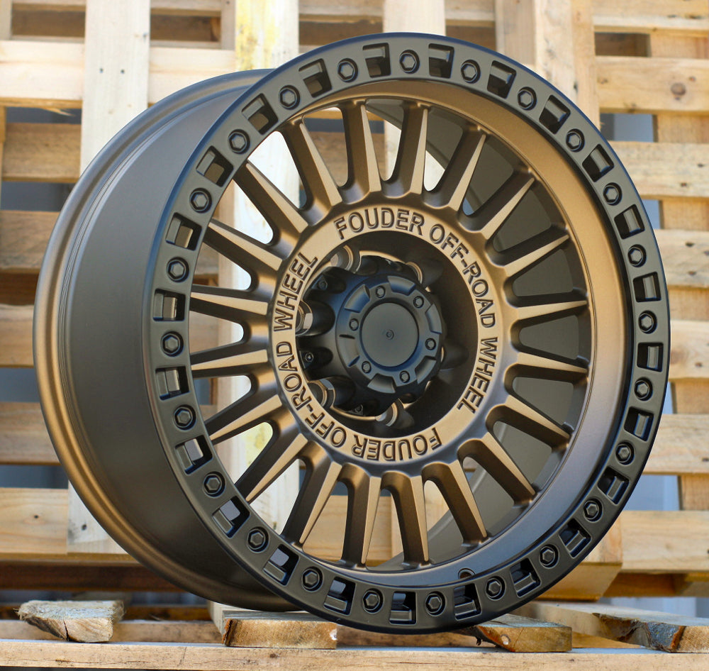Alu kola pro Offroad JT222 9x18 6x139.7 ET 110.1 Bronze & Polished Lip