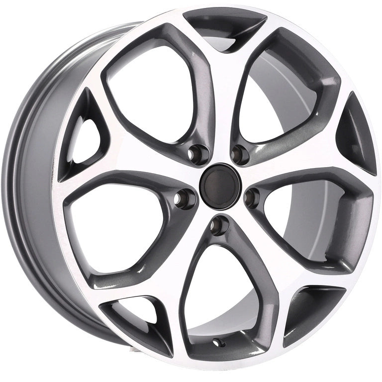 Alu kola pro Ford BK386 7.5x17 5x108 ET50 63.4 Grey Polished