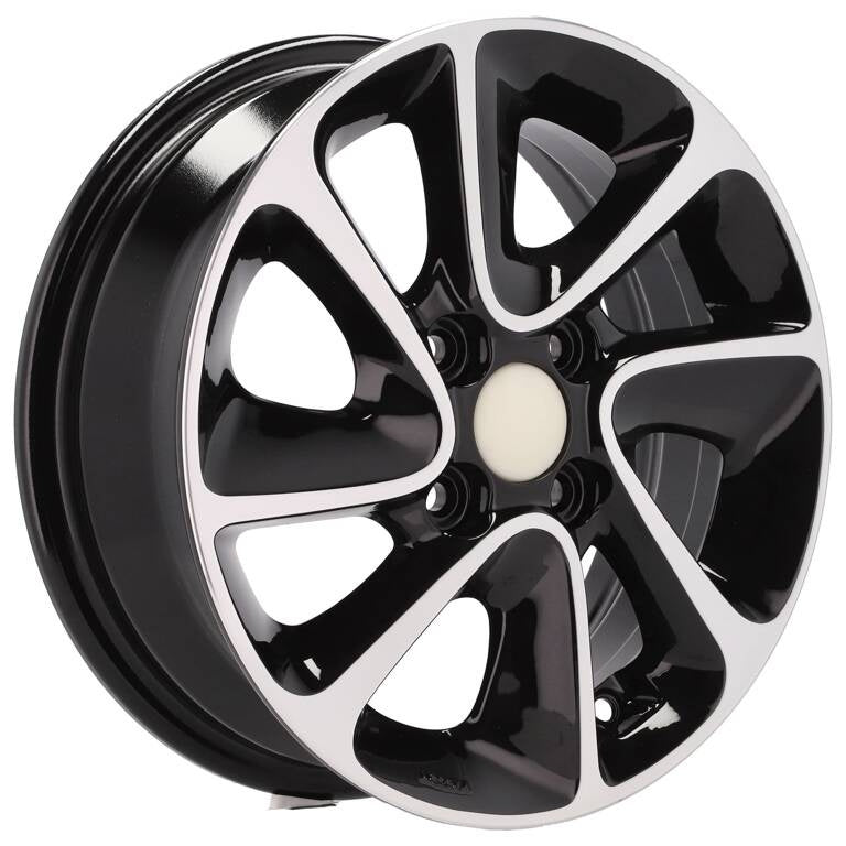Alu kola pro Hyundai B5387 5x14 4x100 ET41 Black Polished | Wheelsup.cz