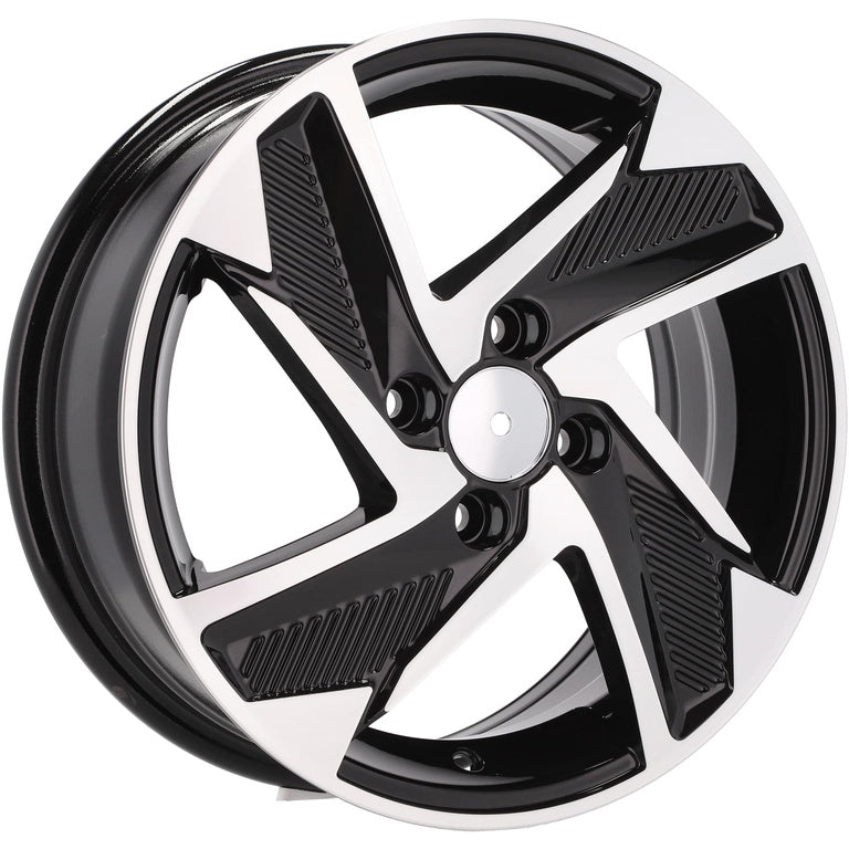 Alu kola pro Hyundai Y1169 6x15 4x100 ET48 54.1 Black Polished | Wheelsup.cz