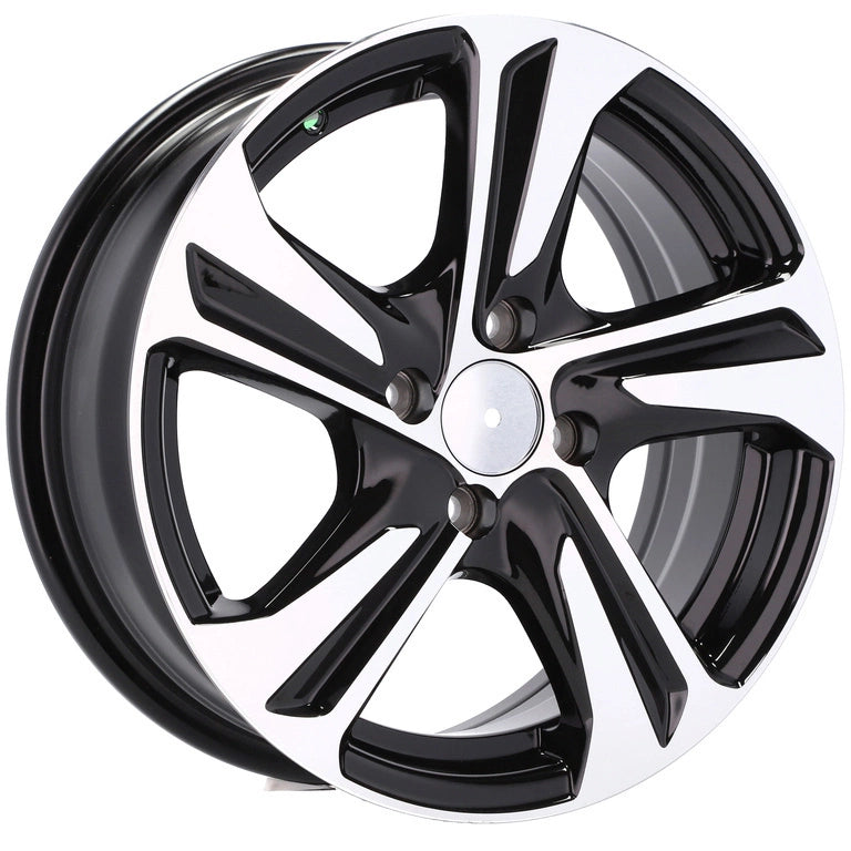 Alu kola Racing Line F5832 6.5x16 5x98 ET25 58.1 Black Polished | Wheelsup.cz