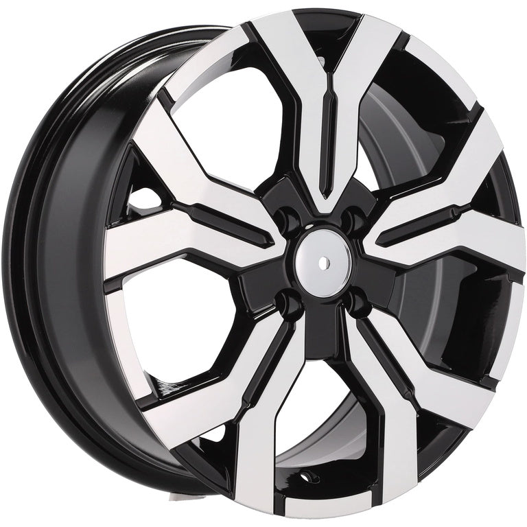 Alu kola pro Dacia B1110 6.5x16 5x114.3 ET50 66.1 Black Polished
