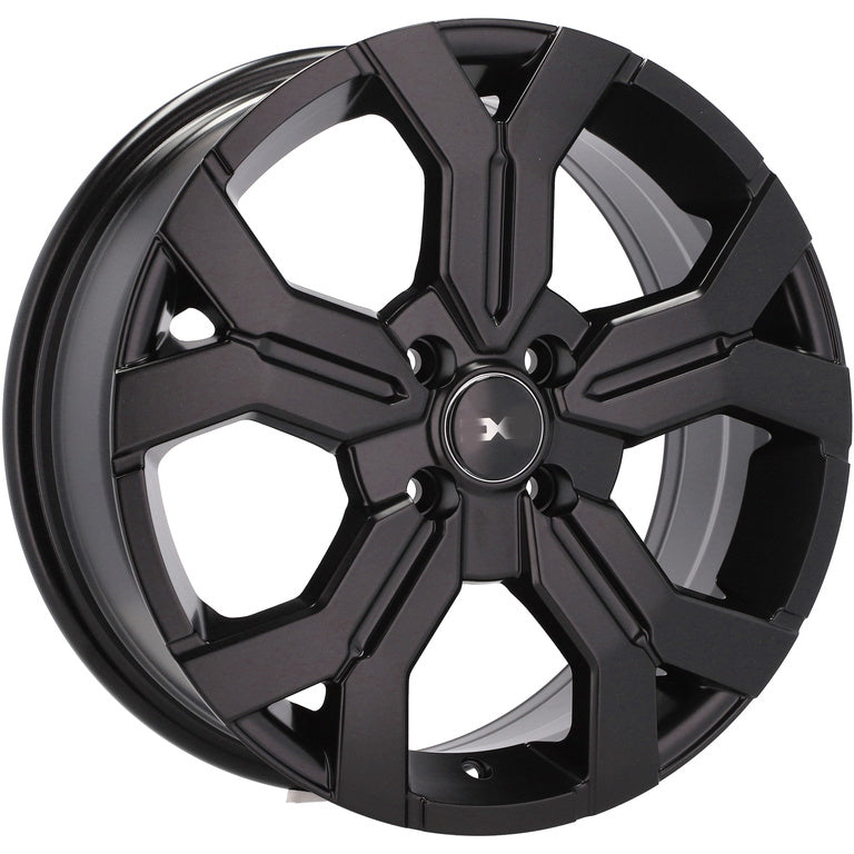 Alu kola Dacia B1110 6.5x16 5x114.3 ET50 Black Half Matt | Wheelsup.cz