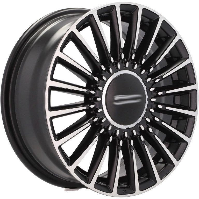 Alu kola pro Fiat Y1210 6.5x16 4x98 ET35 Black Polished Half Matt