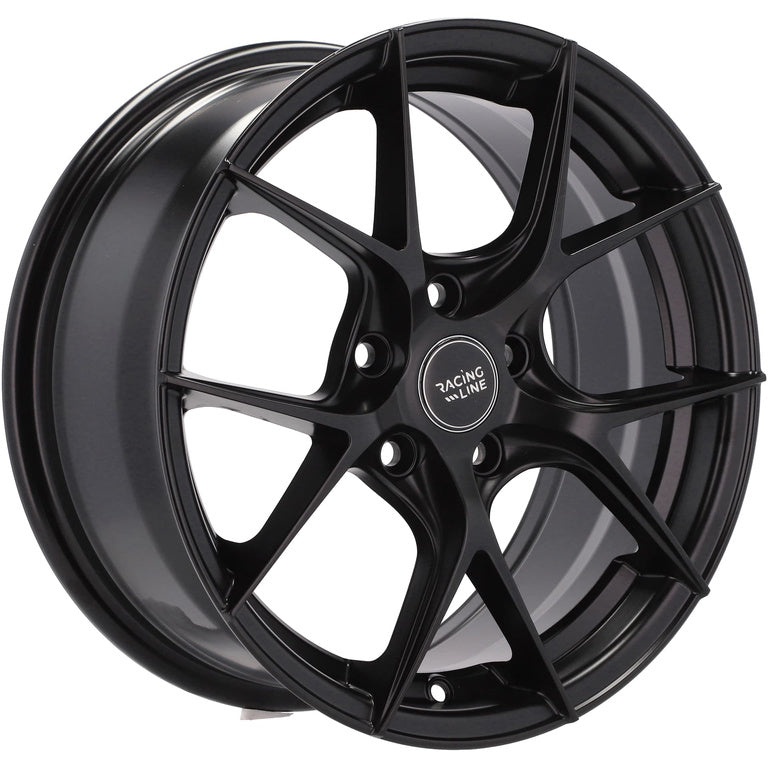 Alu kola pro Racing Line B5713 7x16 5x108 ET44 Black Half Matt | Wheelsup.cz